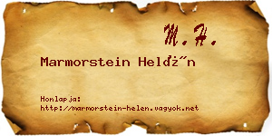 Marmorstein Helén névjegykártya